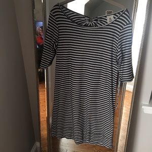 Free people black/white striped dress
